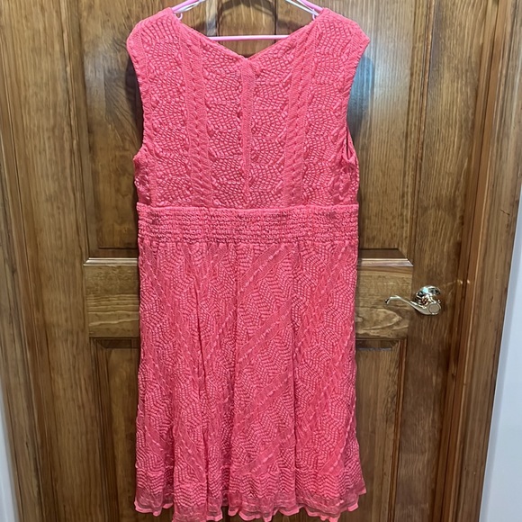 Dress Barn size 16 Coral Dress - Picture 6 of 10